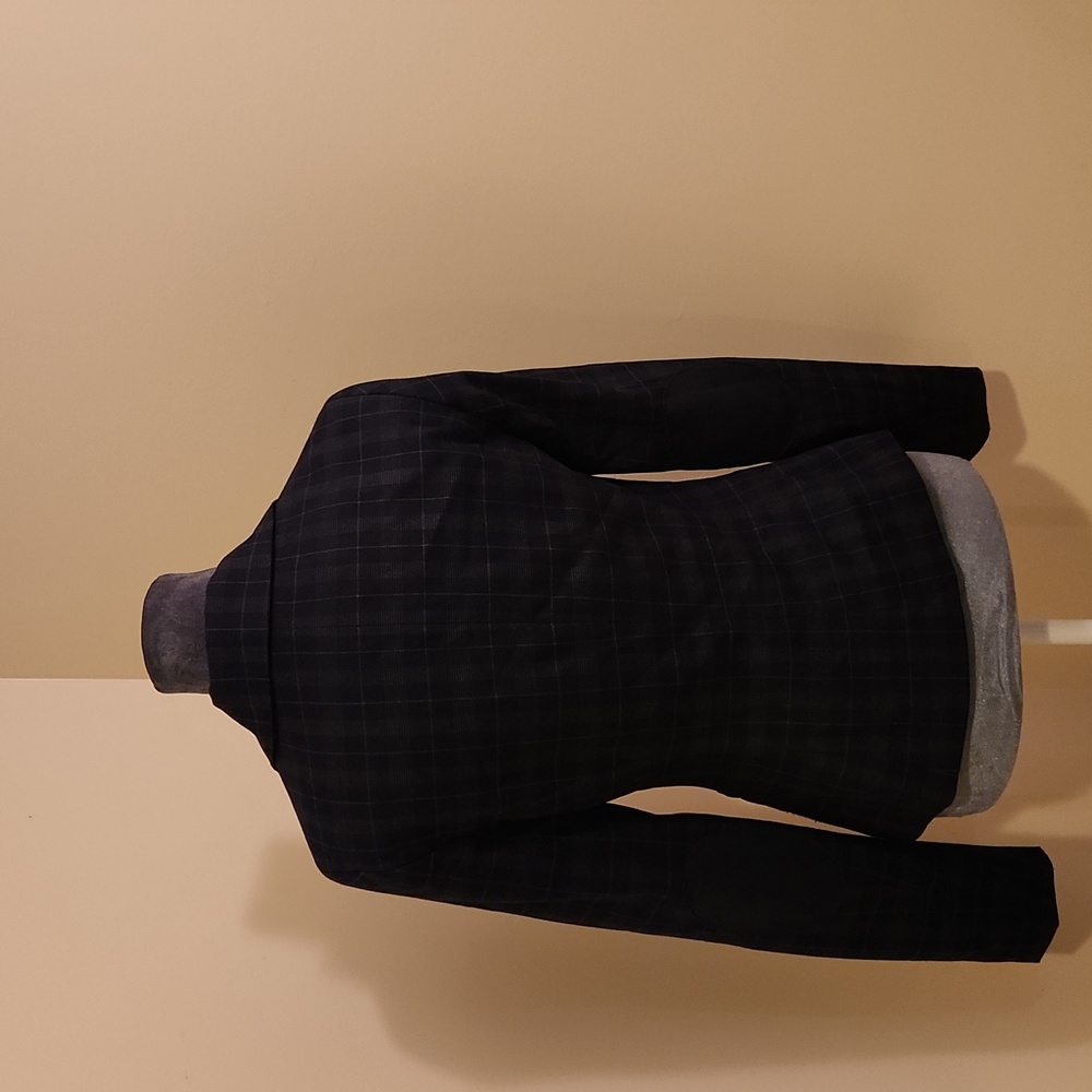 Navy pinstripe blazer